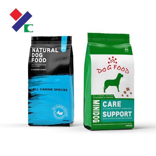 Eco Friendly PET Food Packaging Bag Flat Bottom 200 Microns With Zipper