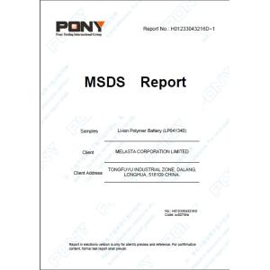 Shenzhen Melasta Battery Ltd Certifications