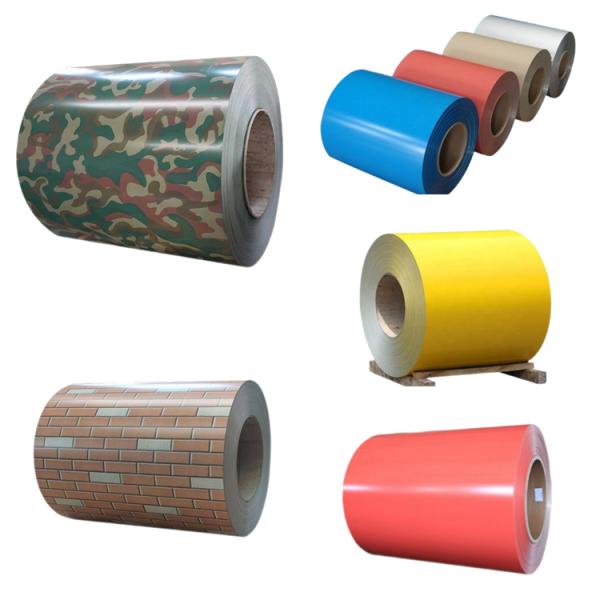Coil Roll Ppgi and Ppgl Printed ppgi color coatedSteel Coil In Prime Prepainted Color Coated Steel Coil