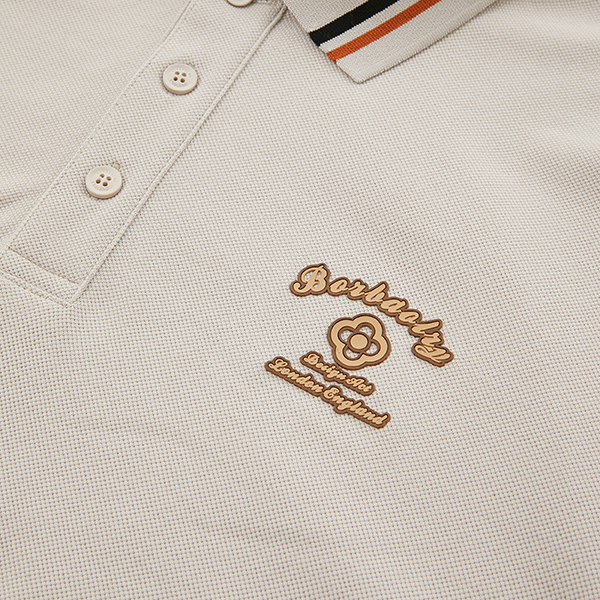 Embroidered Polo Golf Shirt Knitted Fabric Loose Short-Sleeved Long Sleeve Polo Shirts