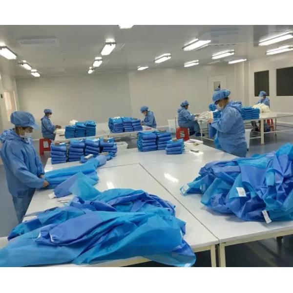 Anti - Static Disposable Surgery Gowns 45gsm Barrier Surgical Gown