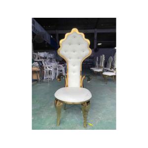 Magnificent Furnishings White Bridal Chair Wedding Banquet Chair High Back