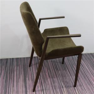 Cheap Italy Style Metal Wood Frame 46cm High Back Dining Chair wholesale