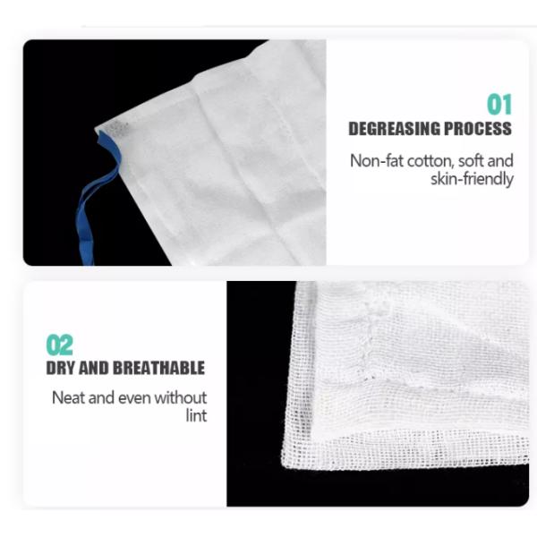 40s 32s 21s Medical Gauze Swab Non Sterile Hospital Use High Absorbency