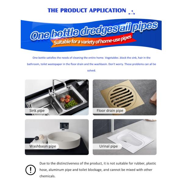 Yuhao Coffee Shops Pipeline Blocked Drain Cleaners 268g/Bottle