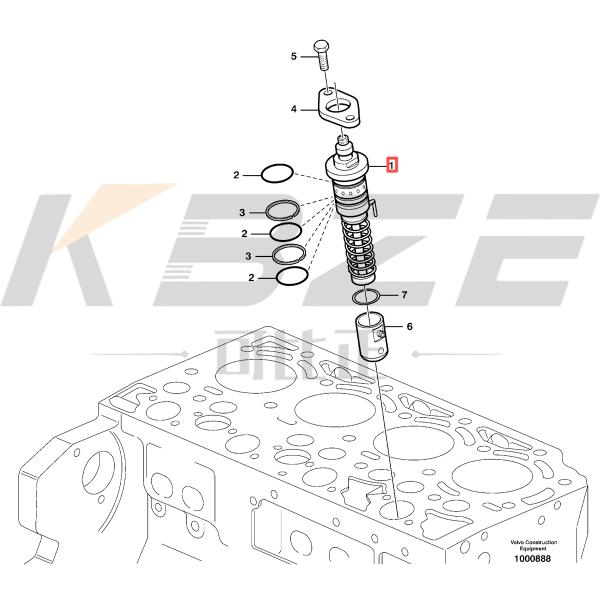 VOE20460072 20460072 VOLVO D4D ENGINE DIESEL INJECTION PUMO 0414491109 0211-2405 FOR EC140B EXCAVATOR