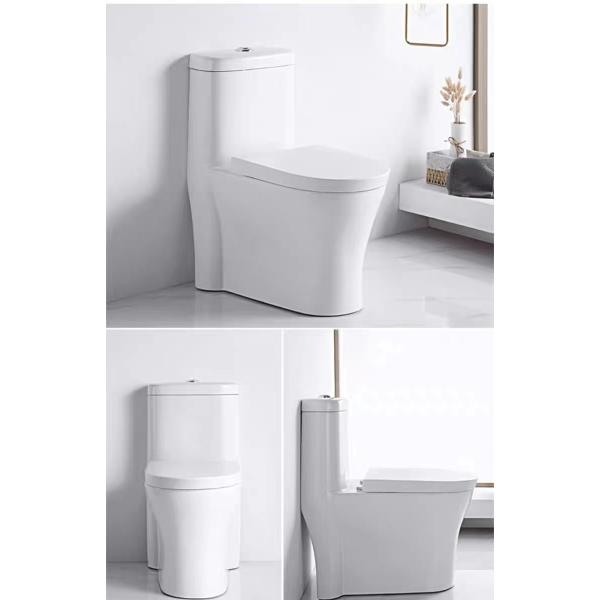 Hot Sale Wholesales Bathroom Ceramic Watercloset Sanitary Ware Washdown One-piece Toilet P-trap 180mm W.C.