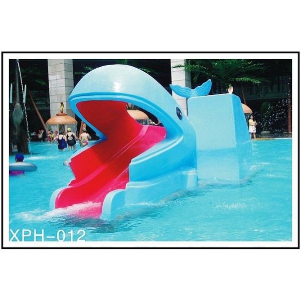 Outdoor Water Park Whales Cartoon Shape Kids Pool Water Slides, SGS