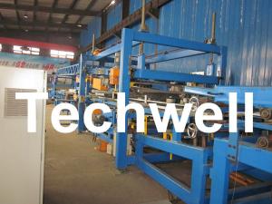 Cheap 32KW, 50 - 250mm Rock Wool Insulated Sandwich Panel Line Machine For Prefabricated House wholesale