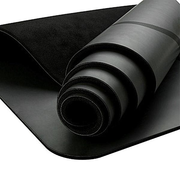 5mm Pu Rubber Yoga Mat Customized Posture Line Natural Rubber Anti Slip and Sweat Absorbing Yoga Mat Tuhao Fitness Yoga