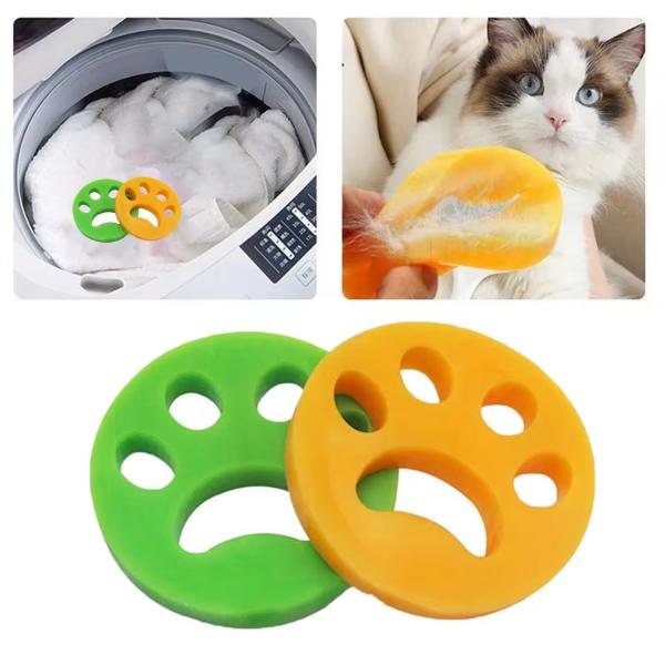 4 Pack Pet Cleaning Tools Reusable Laundry Pet Hair Catcher Manual