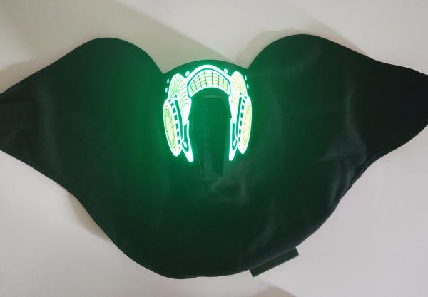 Quality ResidentEvil Cosplay led Mask  Breathable Bar party music EL LED  face mask Nightclub Flashing Light Up led Mask el Mask for sale