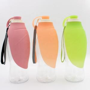 Cheap 580ml 20OZ Leaf Leak Proof Pet Water Dispenser Bottle wholesale
