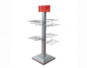 Cheap Custom Basketball Rack / Metal Skateboard Rack Freestanding With Red Light Box wholesale