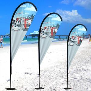 Cheap Swooper Beach Teardrop Flags And Banners Custom Teardrop Banners Sublimation wholesale