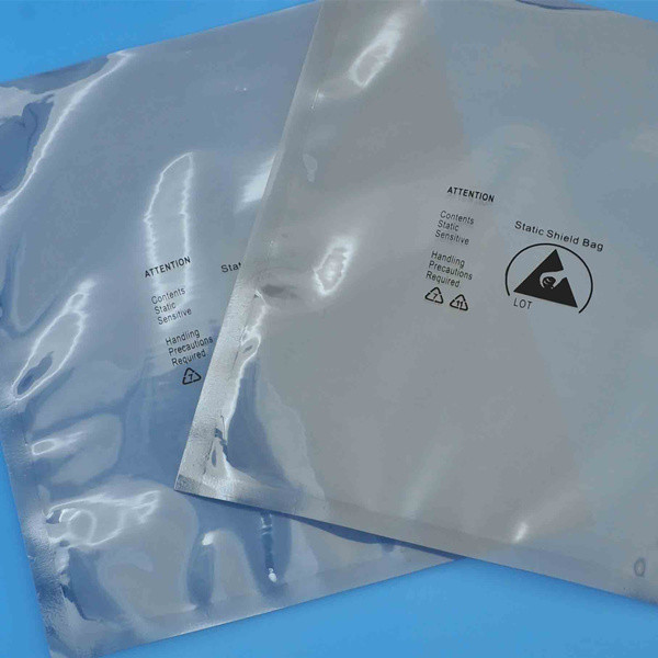 Security Anti Static ESD Shielding Bags Screen Printing Surface 0.03 - 0.15mm