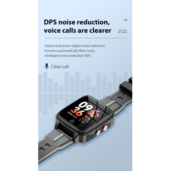 1.54 Inch Touch Screen Smart Watch 240*240 SOS SMS Alert 800mAh