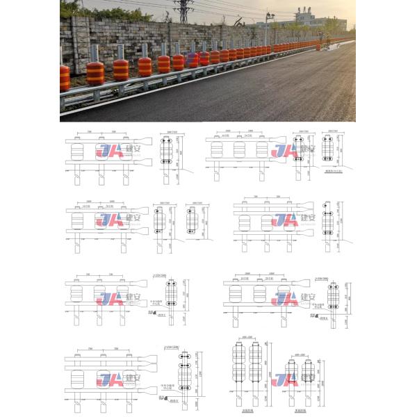 Highway Used PU Foam/EVA Anti-Corrosion Roller Barrier with ISO9001 2008 Certificate