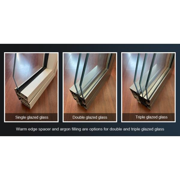 Modern White PVC Sliding Door Waterproof Horizontal Tempered Glass Sliding Door