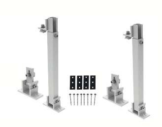 30mm Solar Panel Bracket Silver Photovoltaic Ground Mounting Roof Brackets