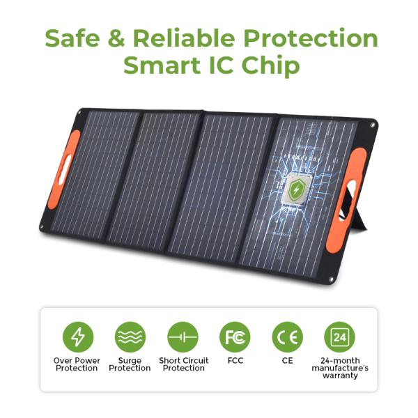 100w 120w 180w 200w 300w 400w Folding Solar Charging Photovoltaic Panel for Emergency