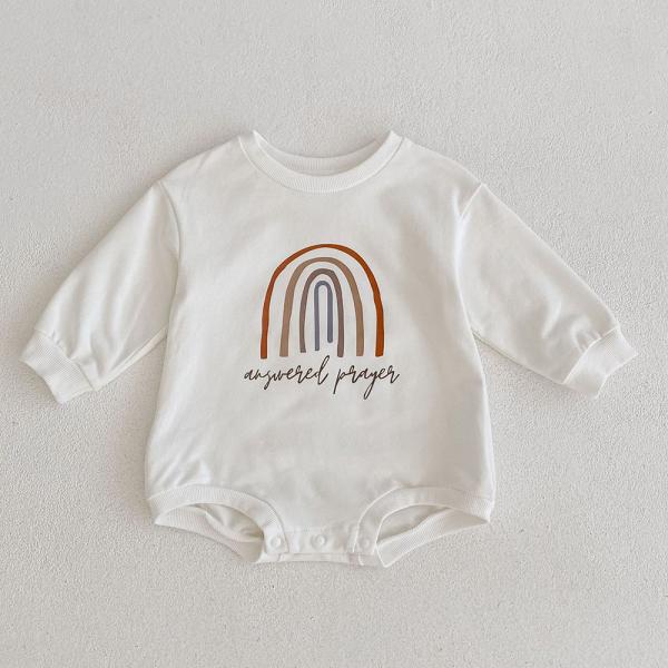 wholesale baby romper rainbow printing clothes set clothing boy and girl romper premium oem factories new born