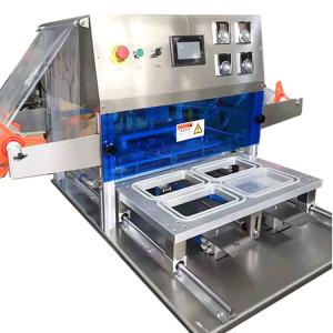 China Automatic Pneumatic Yogurt Cup Sealing Machine 0.6MPa  Waterproof OEM on sale