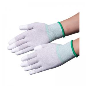 China Dust Proof Knit Coated Cleanroom Nylon Gloves Polyester Work Hand Gloves on sale