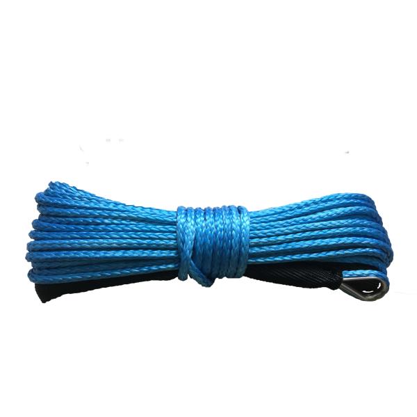 UTV SUV ATV Black Synthetic UHMWPE Rope 6mm*15m 1/4" x 50ft Non Rotational