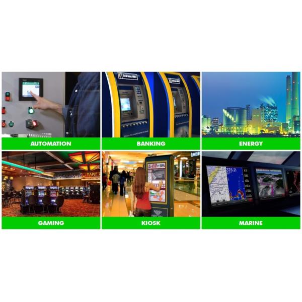 Vandal Proof High Resolution LCD Monitor Display Weather Resistant Metal Housing