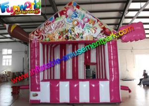 China Cotton Candy Inflatable Serving Shelter, Inflatable Booth Party Tent With EN14960 on sale