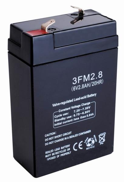 Quality Buildings safty fire alarms Emergency Lights FM Battery Replacement (6v 2.8ah) for sale