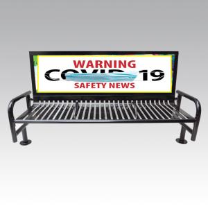 Cheap Antioxidation Street 207cm All Steel Garden Benches wholesale