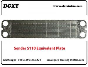Cheap Replacement Plate Fishbone Heat Exchanger Plate For Sondex S110 Plate Heat Exchanger wholesale