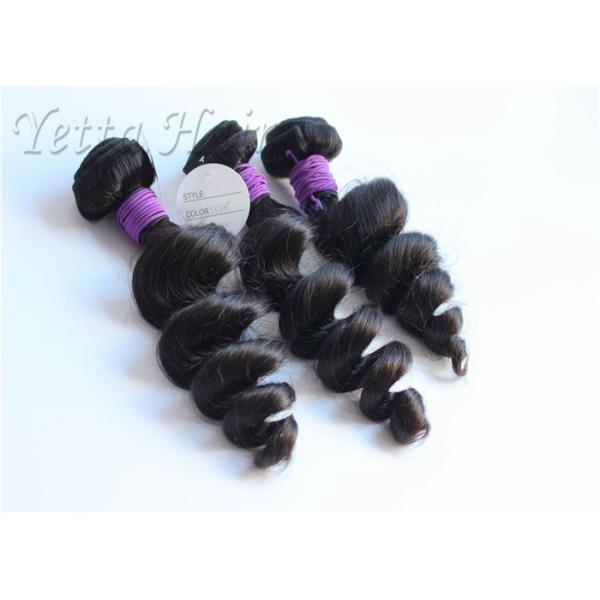 Natural Wave 100 Human Remy Hair Extensions Smooth Thick Peruvian Hair Weave