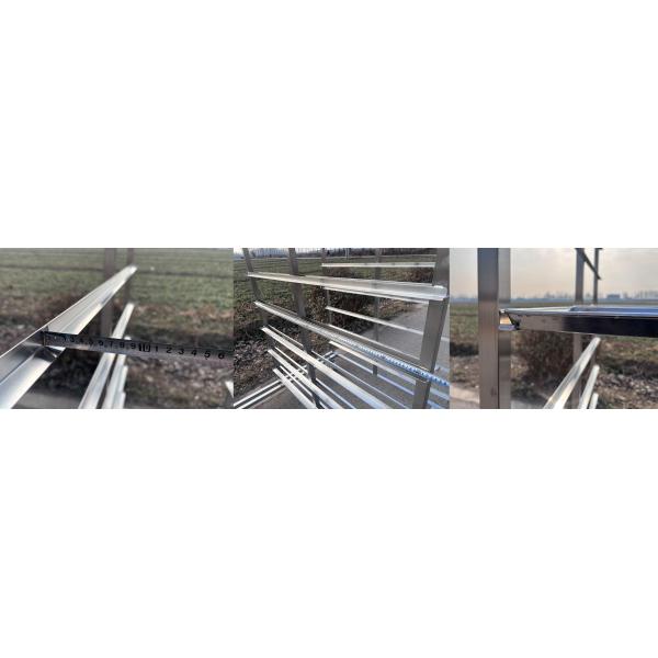 500kg Stainless Steel Bakery Trolley Double Row Bakery Rack Trolley