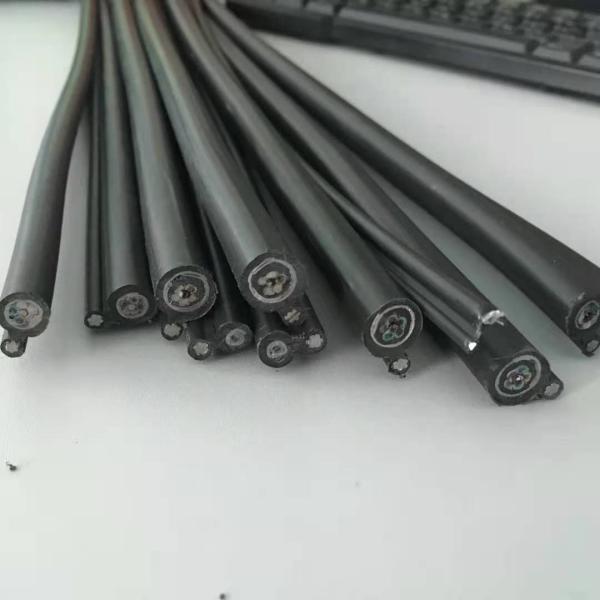 HDPE Jacket 4 Core Aerial Fiber Optic Cable Fig Eight GYXTC8S