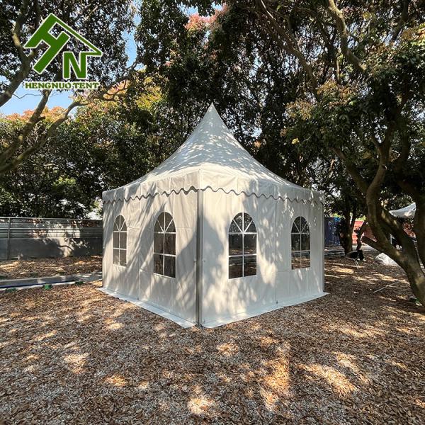 Double PVC Outdoor Stainless Pagoda Event Tent With Aluminum Frame