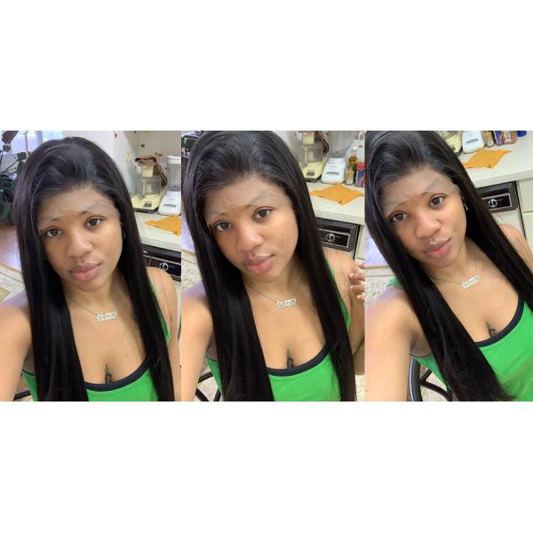 Natural Hairline 100 Percent Human Hair Lace Front Wig With Baby Hair No Tangle