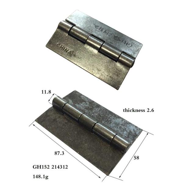 Welding hinge butt hinge BH614, size 2-1/4X3-1/2"