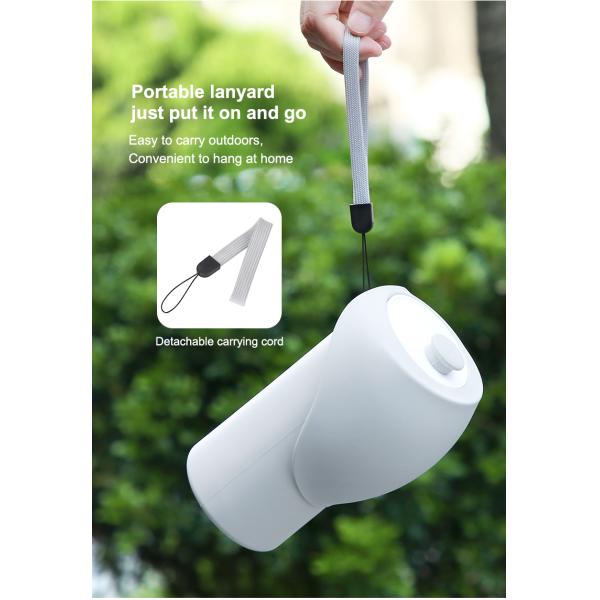 Outdoor 550ml 19oz Dog Water Bottle Dispenser White Collapsible Dog Water Feeder