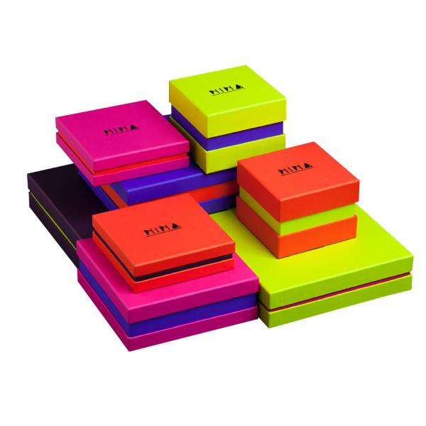 Full color printing customized rigid cardboard gift box and jewelry package box
