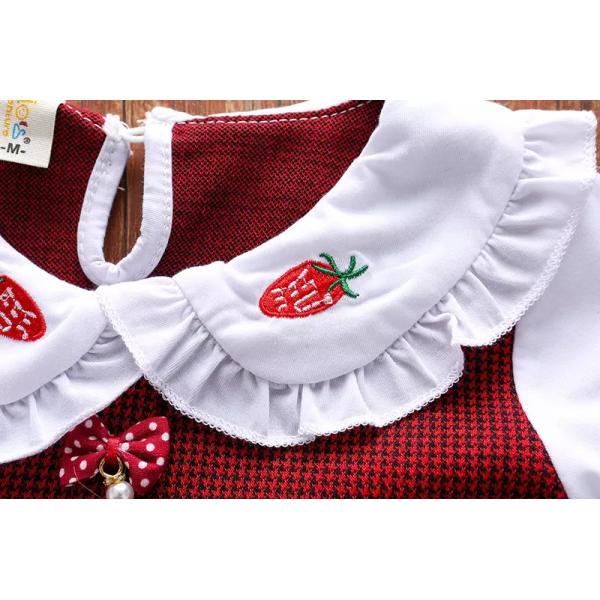 80cm Girls Children'S Dress Clothing Long Sleeve Short Skirt Dress Doll Collar ODM