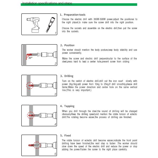 Ss304 Bimetal Drilling Screw DIN7504K Flange Hexagonal Self Drilling Self Tapping Screw With Epdm Washer