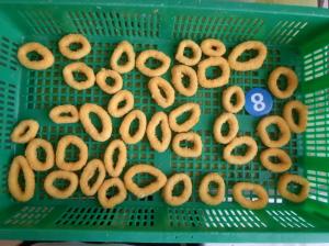 China breaded prefried squid rings on sale