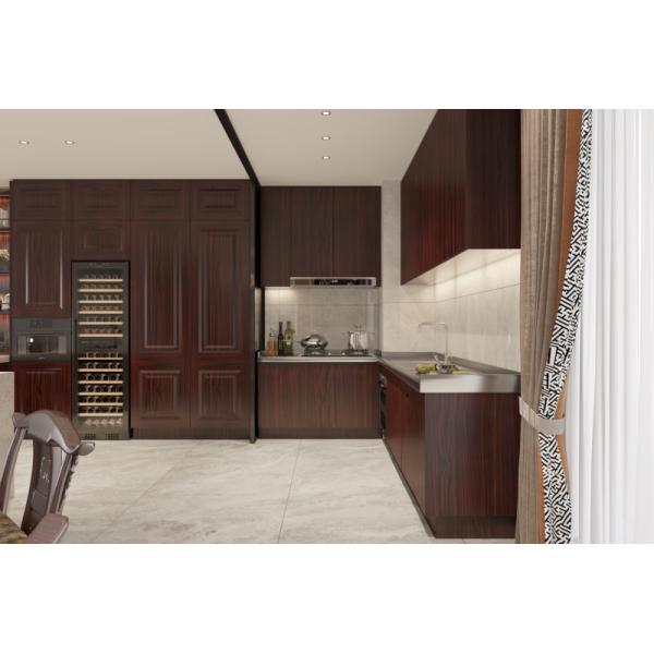 Non Formaldehyde European Style Kitchen Cabinets With Dual Function Space Divider