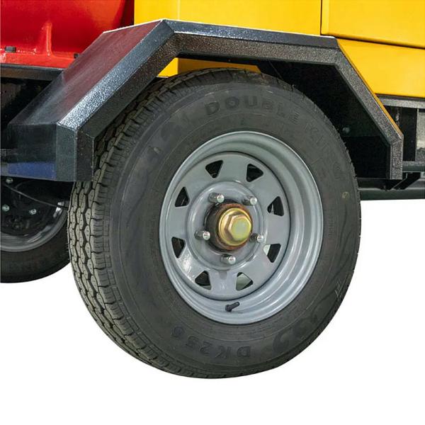 Trailer Mounted Water Pump Set Solid Handing 76mm Single Stage Pump Diesel Engine Self Priming Pump