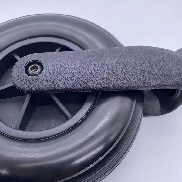 8 Inch PU Foam Wheelchair Front Casters For Rehabilitation Equipment