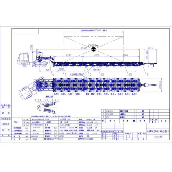 Multi Axles Hydraulic Trailer 200 Ton Bridge Transport Modular Semi Trailer
