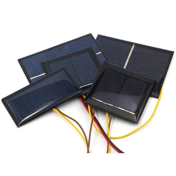Epoxy Mini Solar Panel Charger 1w 2w 3w 4w 5v 6v 7v Sunlight Power Bank Battery